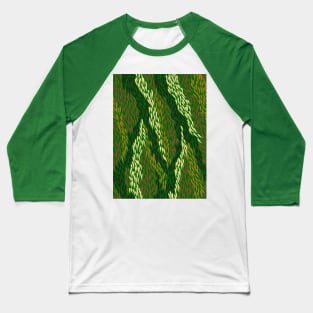 Aboriginal Art - Grass Land Baseball T-Shirt